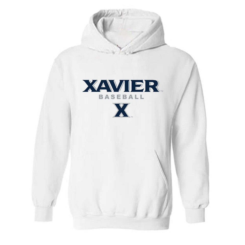 Xavier - NCAA Baseball : Karter Muck - Classic Shersey Hooded Sweatshirt-0
