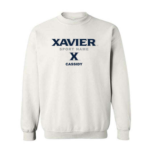 Xavier - NCAA Women's Lacrosse : Julie Cassidy - Crewneck Sweatshirt Classic Shersey