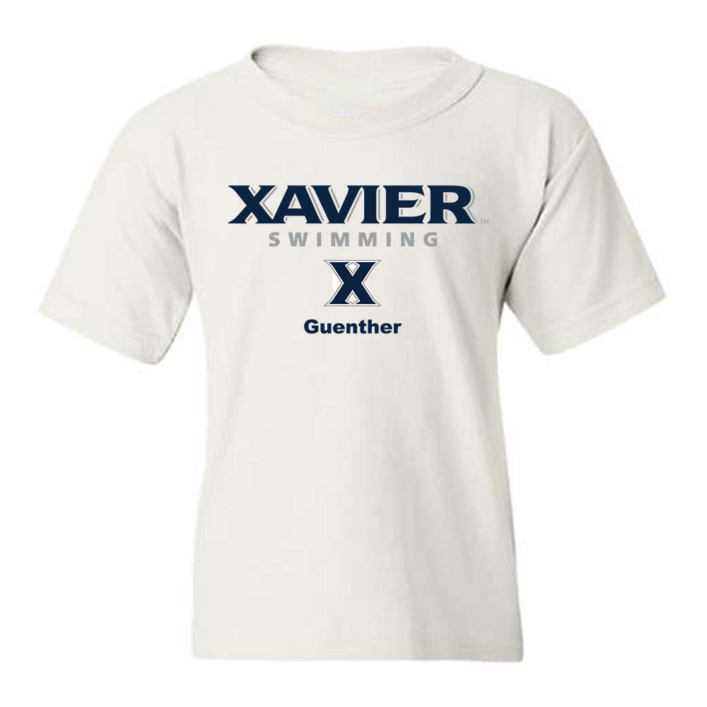 Xavier - NCAA Men's Swimming & Diving : Zakary Guenther - Classic Shersey Youth T-Shirt-0