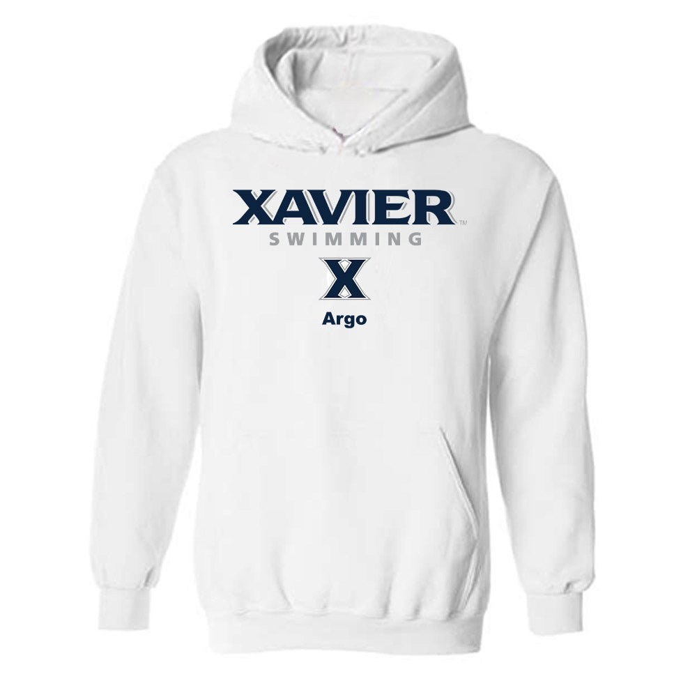 Xavier - NCAA Women's Swimming & Diving : Ryon Argo - Classic Shersey Hooded Sweatshirt-0