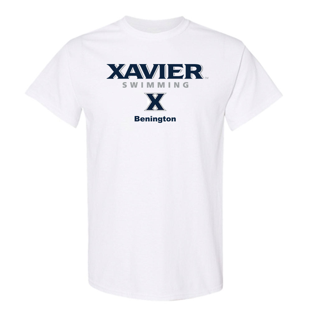 Xavier - NCAA Men's Swimming & Diving : Patrick Benington - Classic Shersey T-Shirt-0