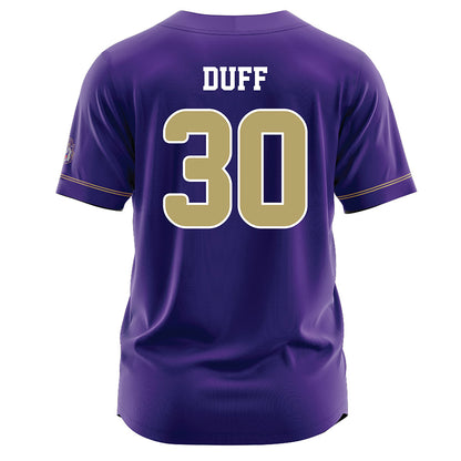 JMU - NCAA Baseball : Lane Duff - Purple Jersey