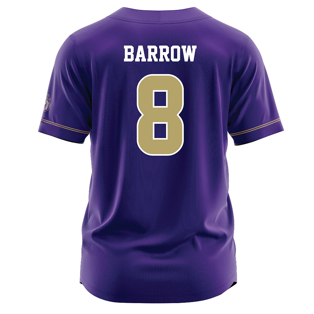 JMU - NCAA Baseball : Ben Barrow - Purple Jersey-1