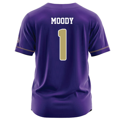 JMU - NCAA Baseball : Reece Moody - Purple Jersey-1