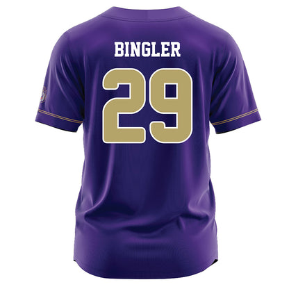 JMU - NCAA Baseball : Alex Bingler - Purple Jersey-1