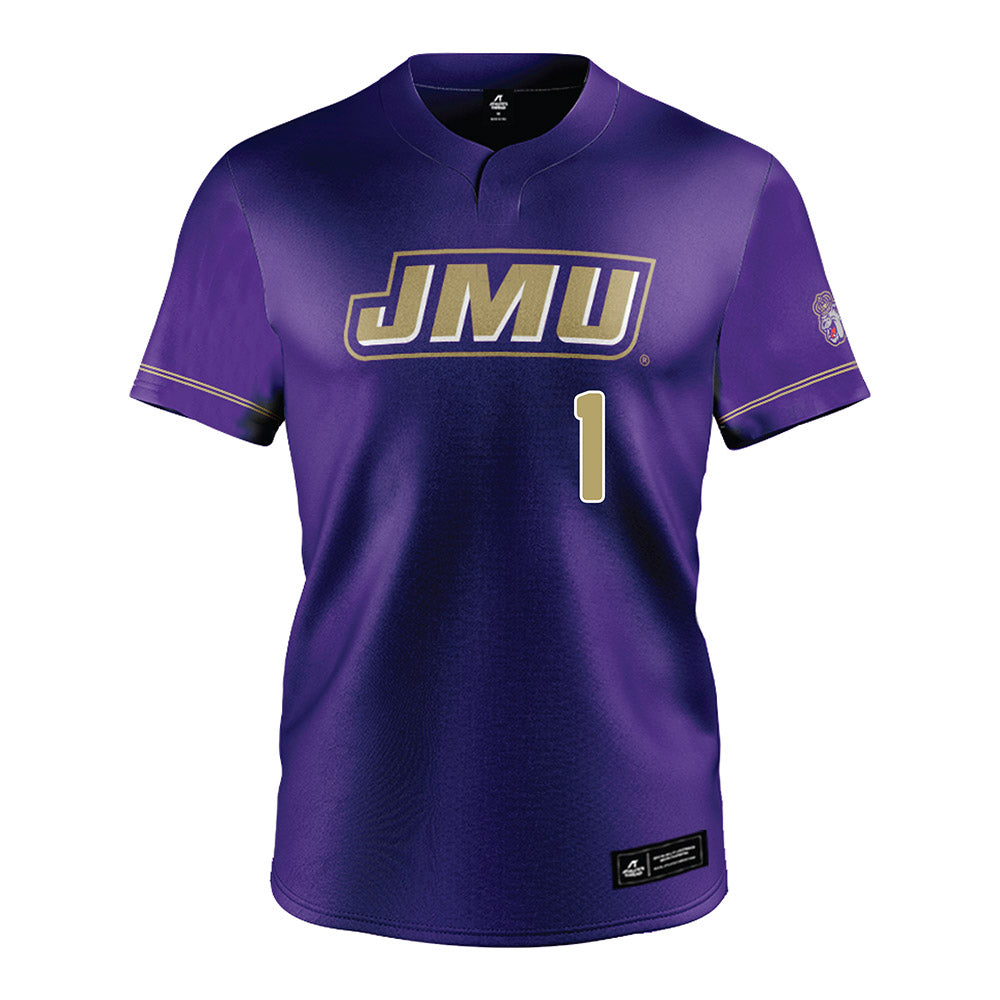 JMU - NCAA Baseball : Reece Moody - Purple Jersey-0