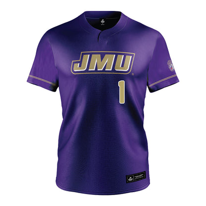 JMU - NCAA Baseball : Reece Moody - Purple Jersey-0