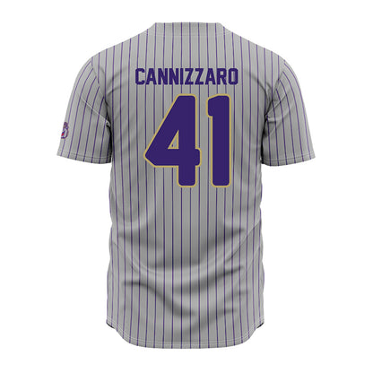 JMU - NCAA Baseball : Jack Cannizzaro - Grey Jersey-1