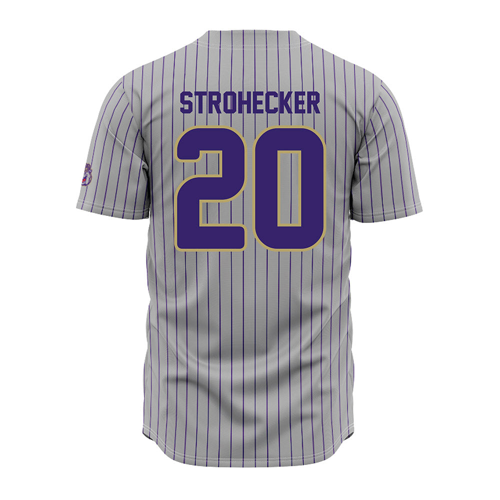 JMU - NCAA Baseball : Jonathan Strohecker - Grey Jersey-1