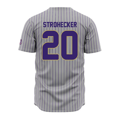 JMU - NCAA Baseball : Jonathan Strohecker - Grey Jersey-1