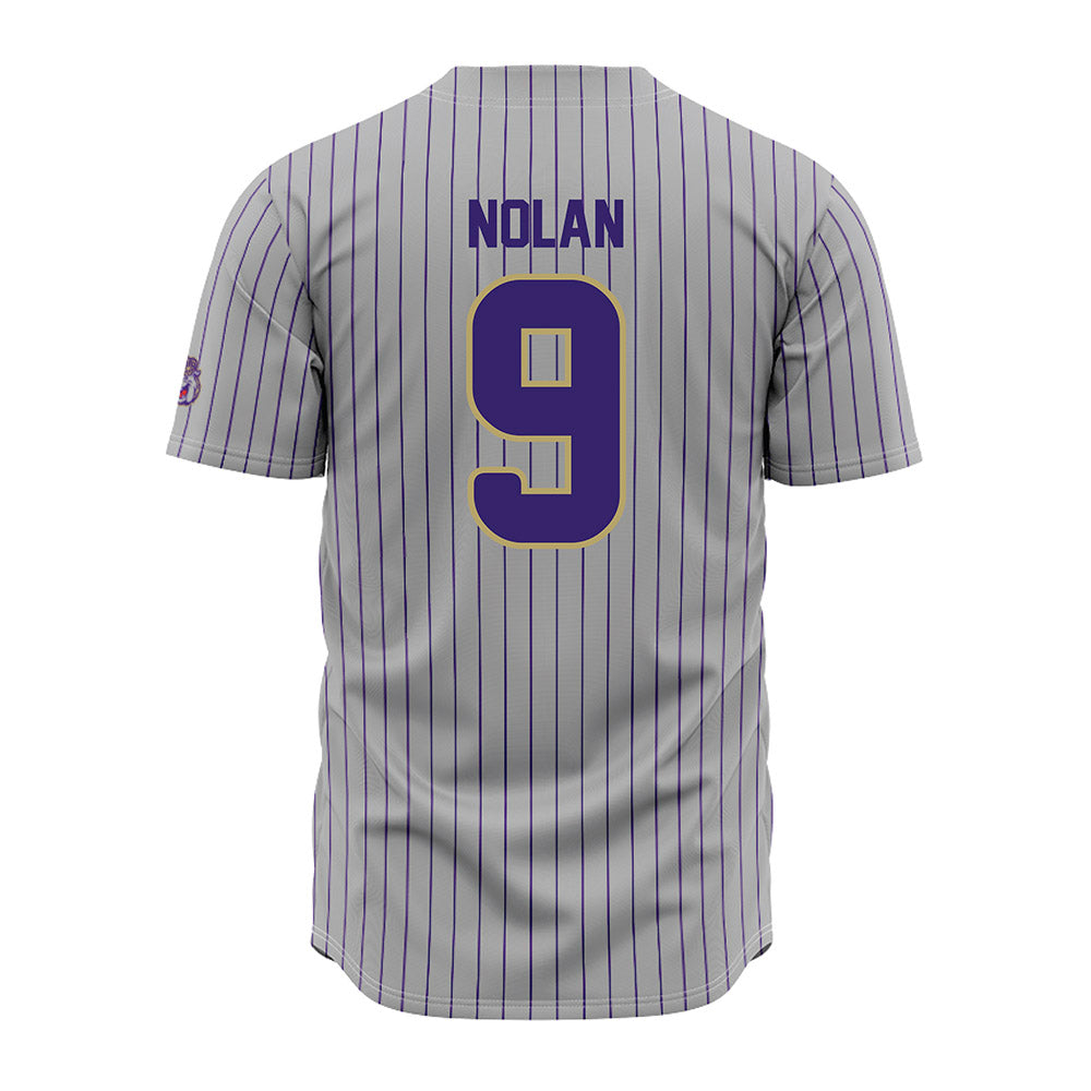 JMU - NCAA Baseball : Isaiah Nolan - Grey Jersey-1