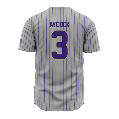 JMU - NCAA Baseball : Cameron Aycock - Grey Jersey-1