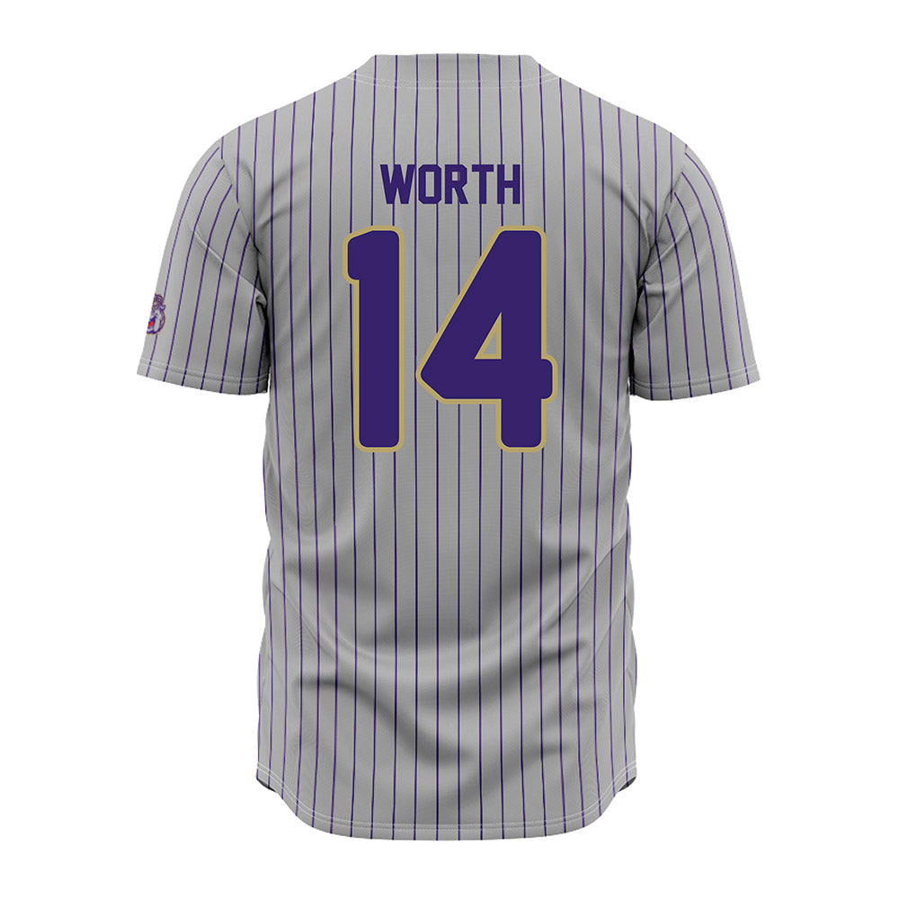 JMU - NCAA Baseball : Conner Worth - Grey Jersey-1