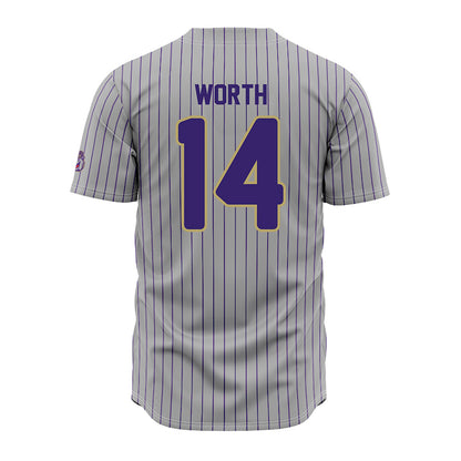 JMU - NCAA Baseball : Conner Worth - Grey Jersey-1