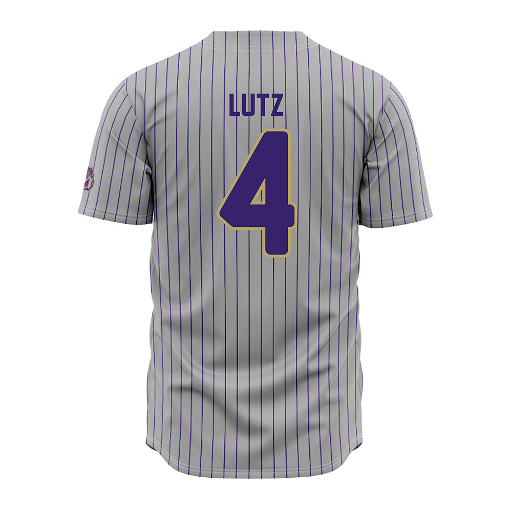 JMU - NCAA Baseball : Tyler Lutz - Grey Jersey-1