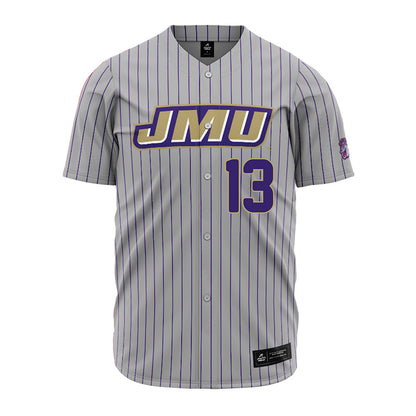 JMU - NCAA Baseball : Will Haacke - Grey Jersey-0