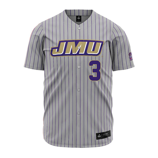 JMU - NCAA Baseball : Cameron Aycock - Grey Jersey-0