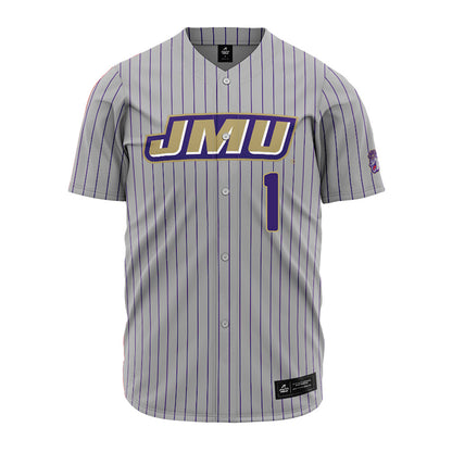 JMU - NCAA Baseball : Reece Moody - Grey Jersey-0