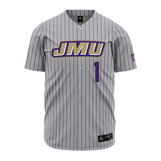 JMU - NCAA Baseball : Reece Moody - Grey Jersey-0