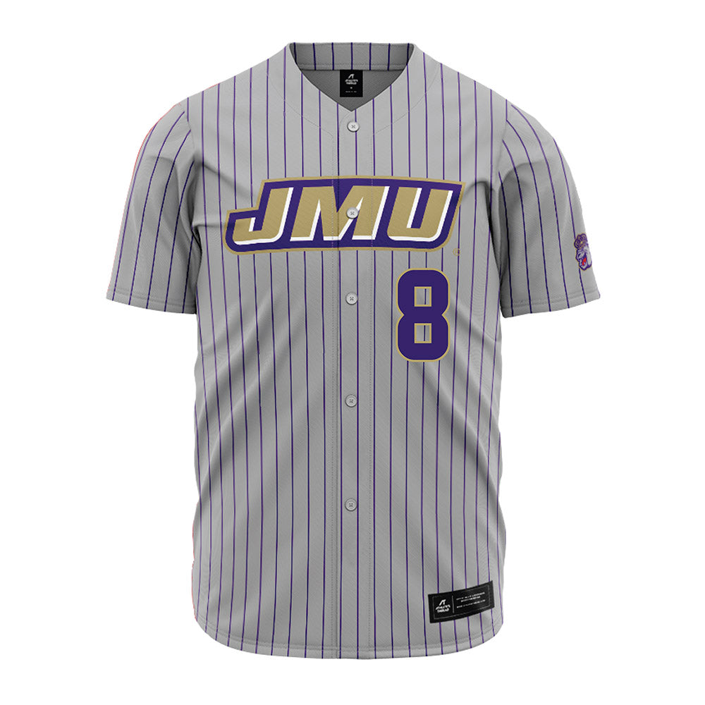 JMU - NCAA Baseball : Ben Barrow - Grey Jersey-0