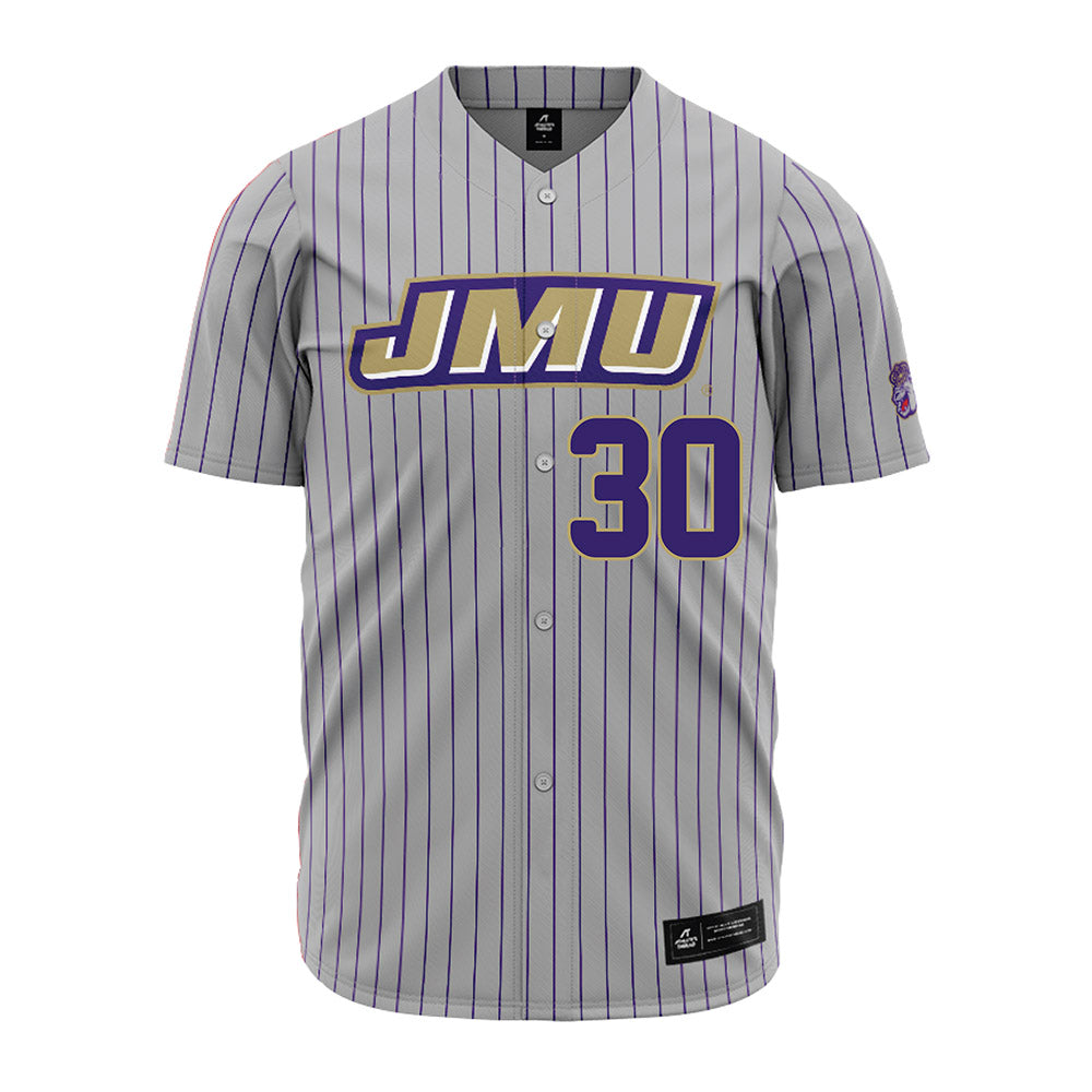 JMU - NCAA Baseball : Blake Mcelyea - Grey Jersey-0