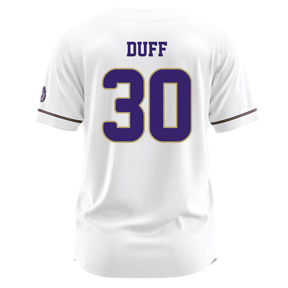 JMU - NCAA Baseball : Lane Duff - White Jersey