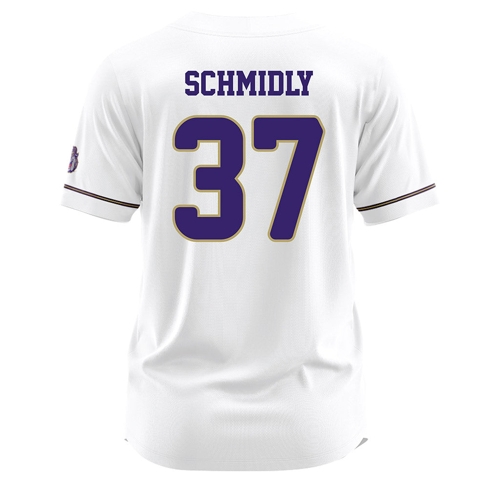 JMU - NCAA Baseball : Ike Schmidly - White Jersey-1
