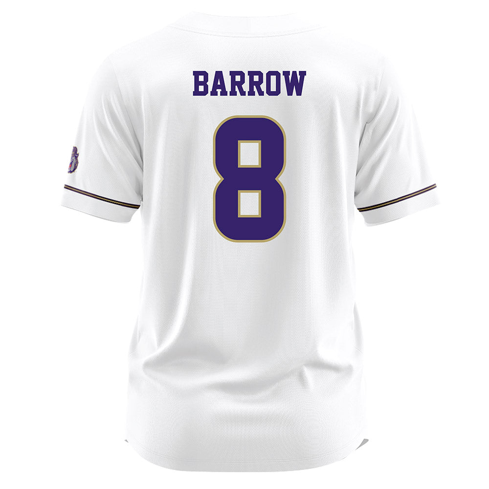 JMU - NCAA Baseball : Ben Barrow - White Jersey-1