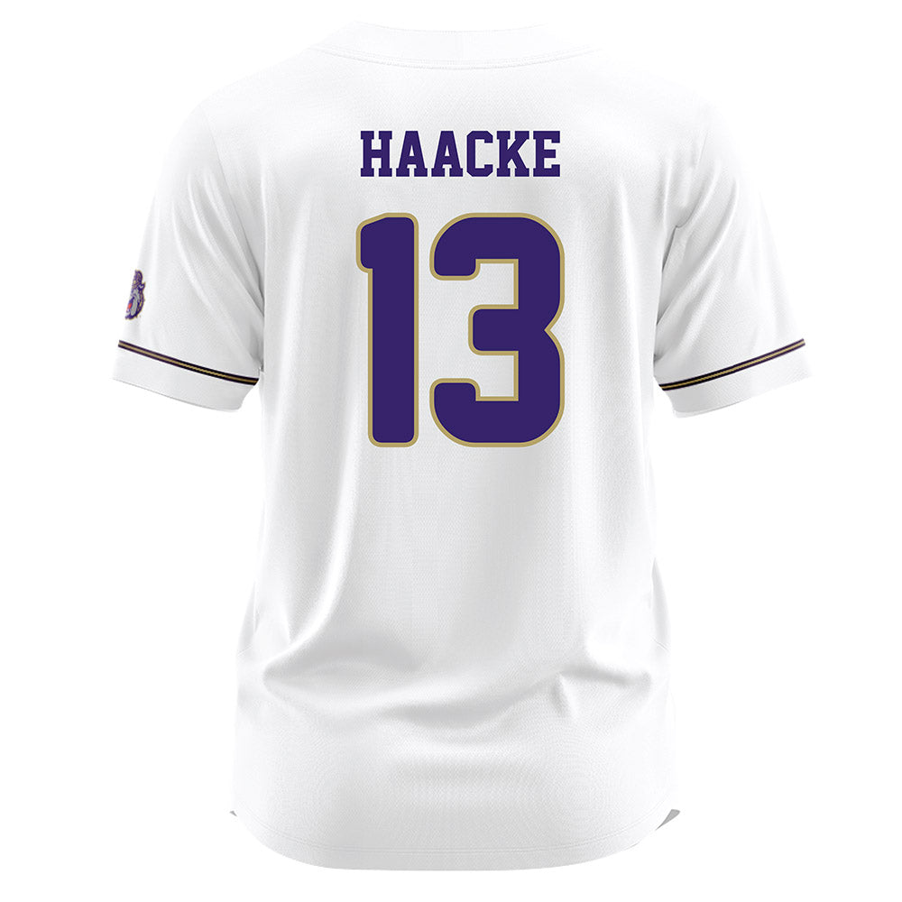 JMU - NCAA Baseball : Will Haacke - White Jersey-1