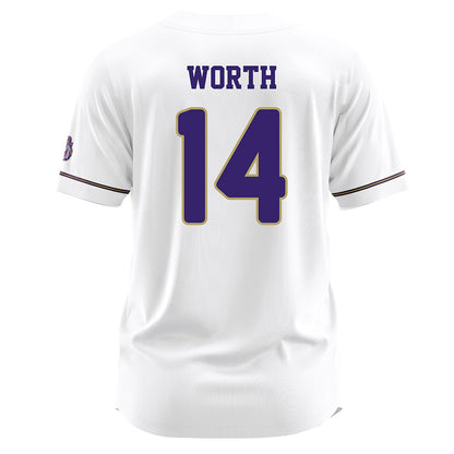 JMU - NCAA Baseball : Conner Worth - White Jersey-1