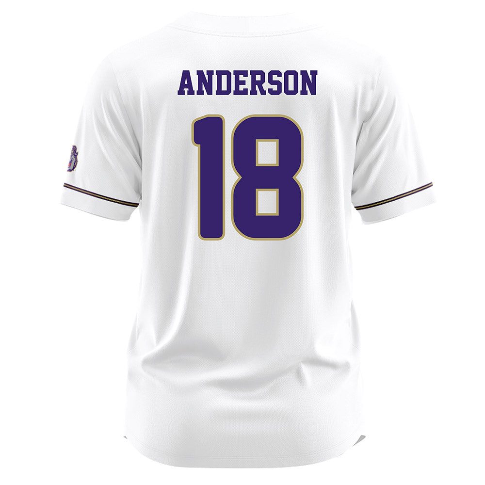 JMU - NCAA Baseball : Jack Anderson - White Jersey-1