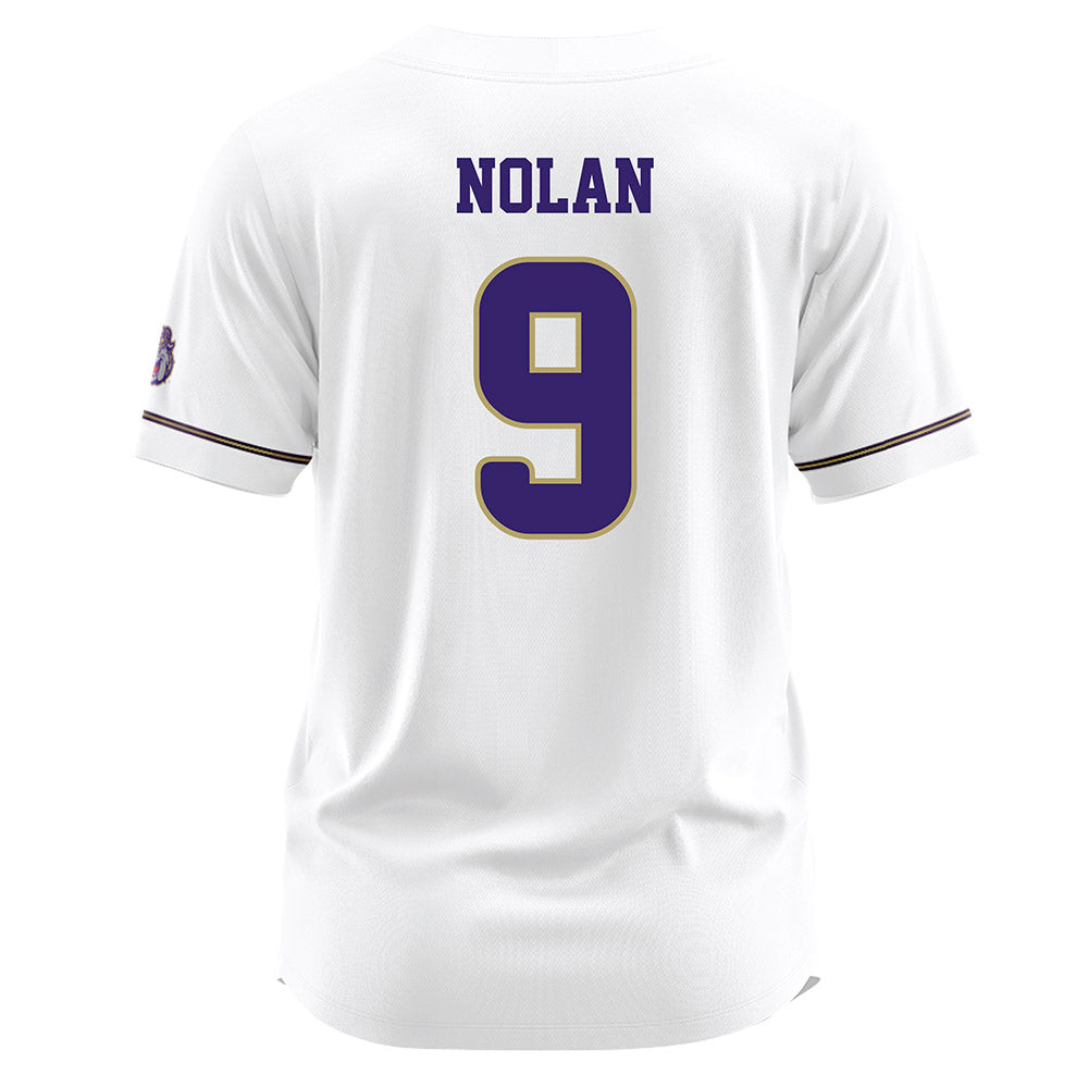 JMU - NCAA Baseball : Isaiah Nolan - White Jersey-1