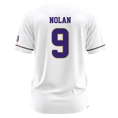 JMU - NCAA Baseball : Isaiah Nolan - White Jersey-1