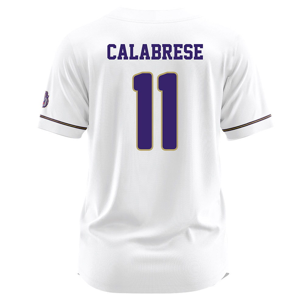 JMU - NCAA Baseball : Coleman Calabrese - White Jersey