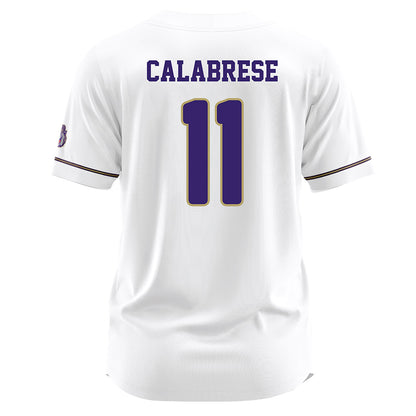 JMU - NCAA Baseball : Coleman Calabrese - White Jersey