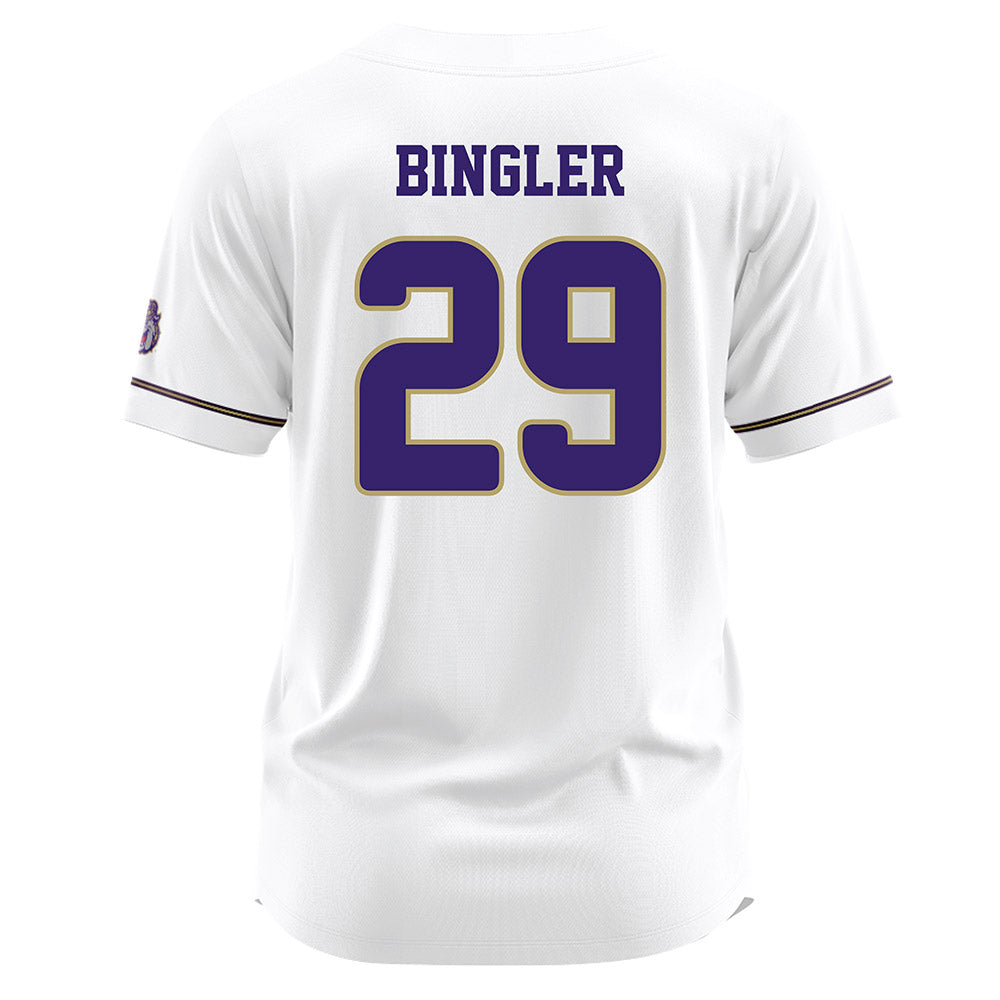 JMU - NCAA Baseball : Alex Bingler - White Jersey-1