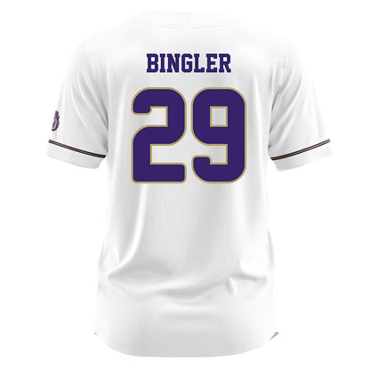 JMU - NCAA Baseball : Alex Bingler - White Jersey-1