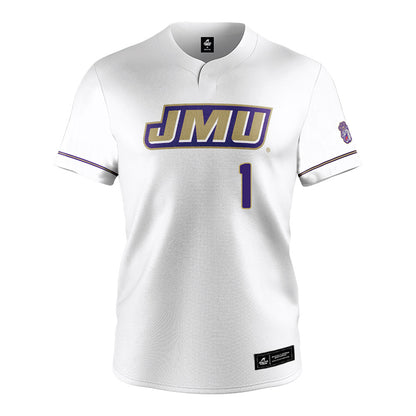 JMU - NCAA Baseball : Reece Moody - White Jersey-0