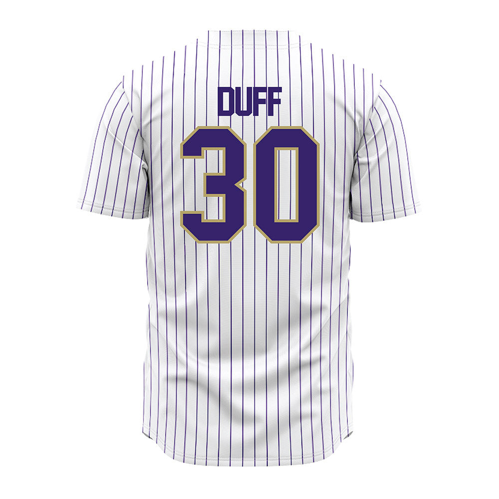 JMU - NCAA Baseball : Lane Duff - White Jersey