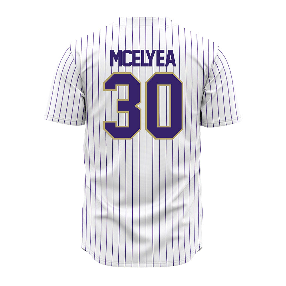 JMU - NCAA Baseball : Blake Mcelyea - White Jersey-1