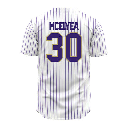 JMU - NCAA Baseball : Blake Mcelyea - White Jersey-1
