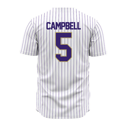 JMU - NCAA Baseball : Wyatt Campbell - White Jersey-1
