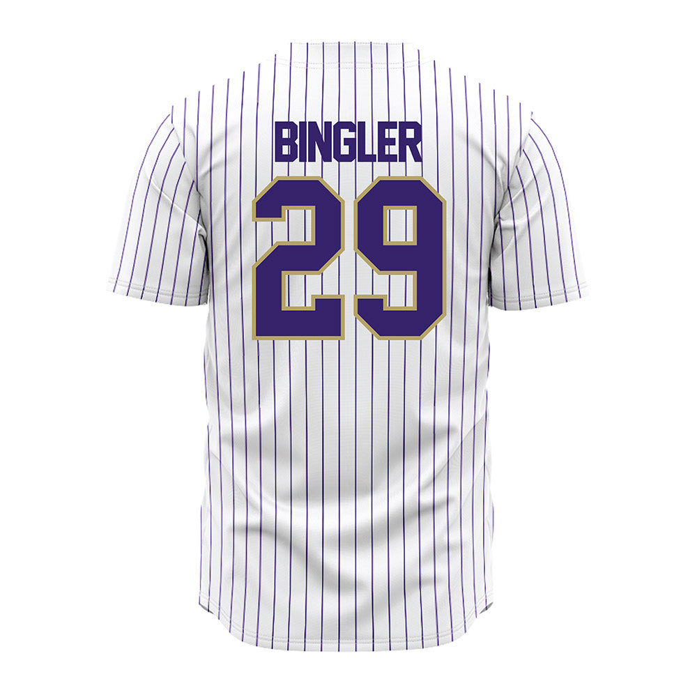 JMU - NCAA Baseball : Alex Bingler - White Jersey-1