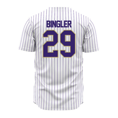 JMU - NCAA Baseball : Alex Bingler - White Jersey-1