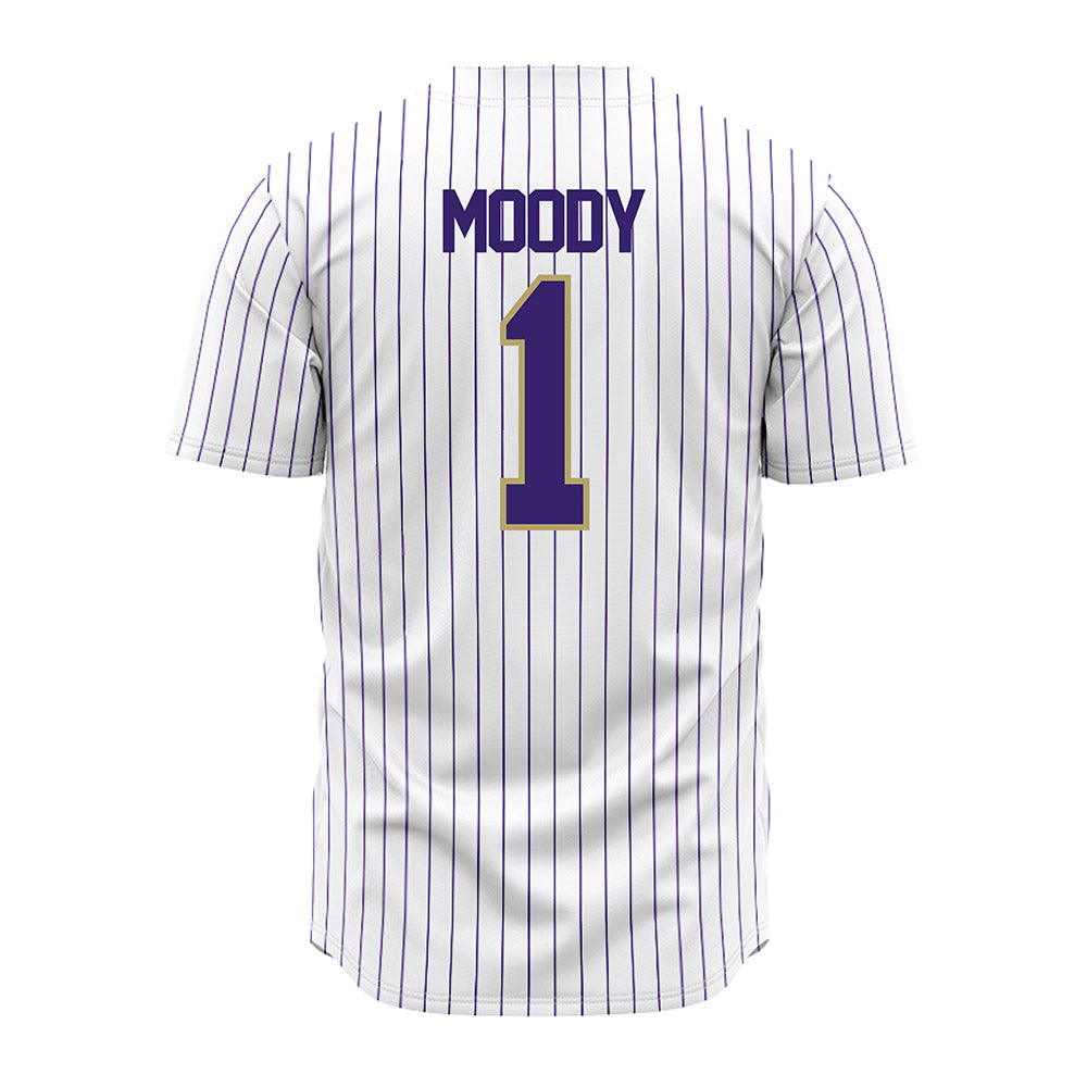 JMU - NCAA Baseball : Reece Moody - White Jersey-1