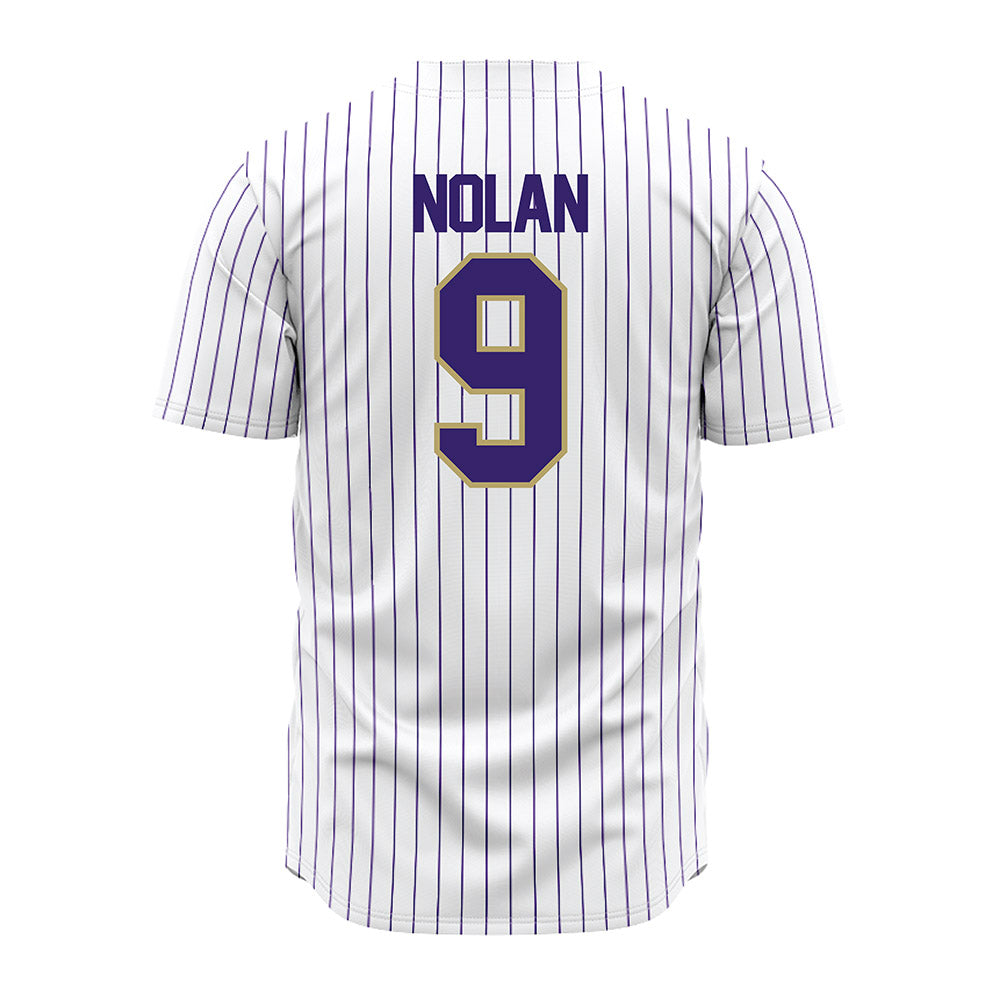 JMU - NCAA Baseball : Isaiah Nolan - White Jersey-1