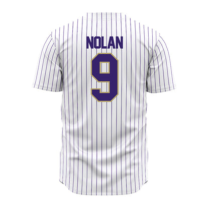 JMU - NCAA Baseball : Isaiah Nolan - White Jersey-1