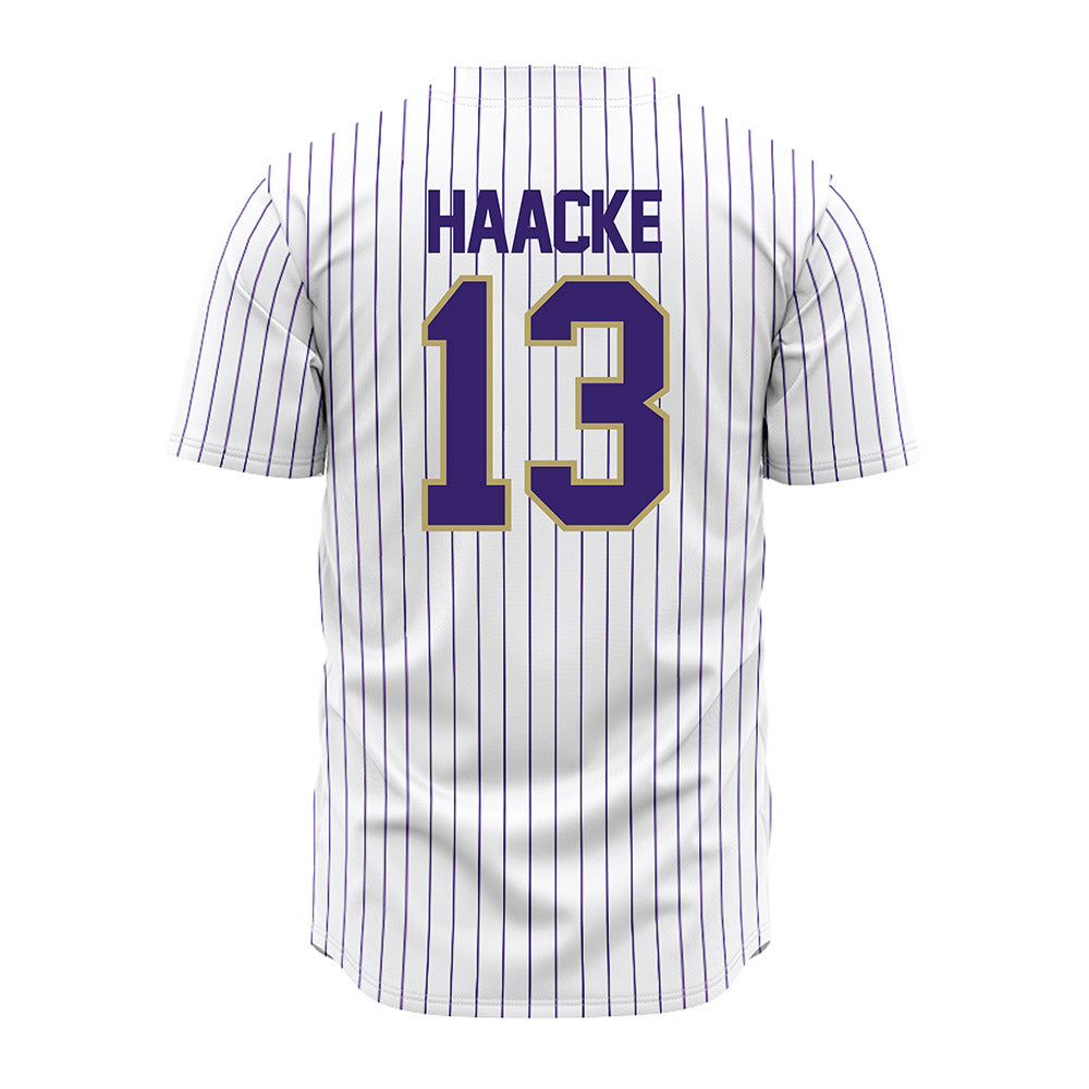 JMU - NCAA Baseball : Will Haacke - White Jersey-1