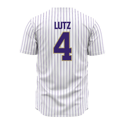 JMU - NCAA Baseball : Tyler Lutz - White Jersey-1