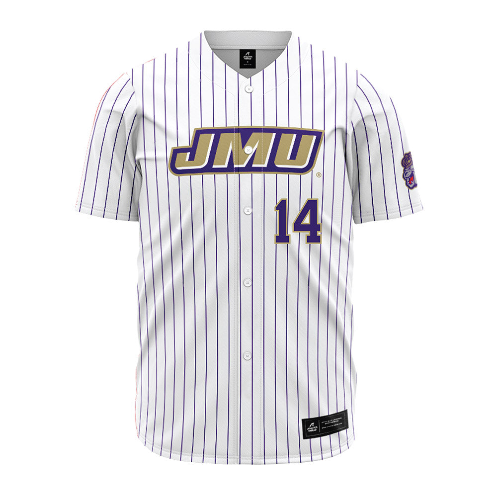 JMU - NCAA Baseball : Conner Worth - White Jersey-0